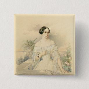 Chapa Cuadrada Retrato de grande duquesa Olga Nikolaevna, 1846