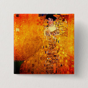 Chapa Cuadrada Retrato de Gustav Klimt de Adele Bloch Bauer