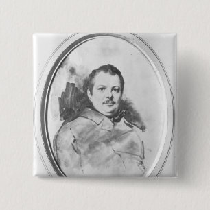 Chapa Cuadrada Retrato de Honore de Balzac c.1820