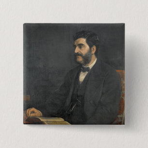 Chapa Cuadrada Retrato de Hormuzd Rassam, 1869