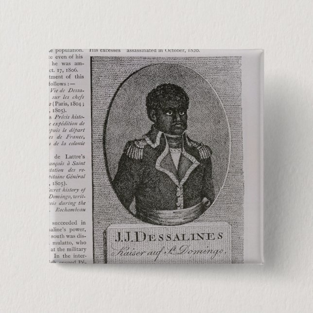 Chapa Cuadrada Retrato de Jean-Jacques Dessalines (Anverso)