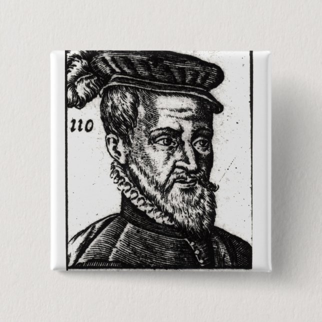 Chapa Cuadrada Retrato de Joachim du Bellay (Anverso)