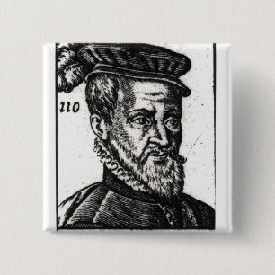 Chapa Cuadrada Retrato de Joachim du Bellay