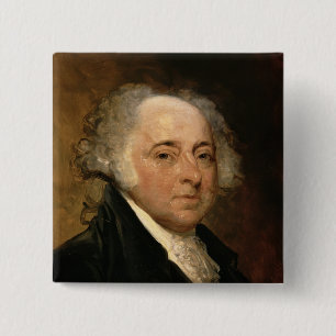 Chapa Cuadrada Retrato de John Adams