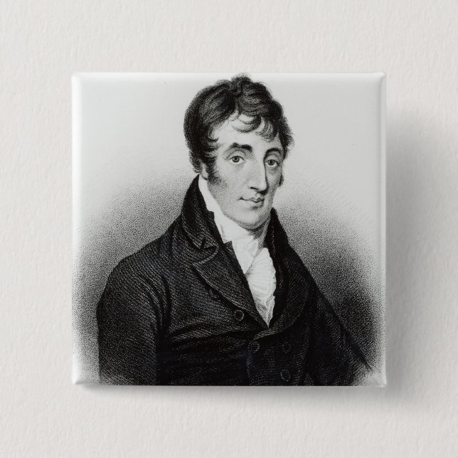 Chapa Cuadrada Retrato de John Clare (Anverso)