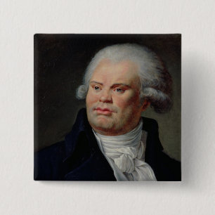 Chapa Cuadrada Retrato de Jorte Danton