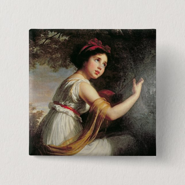 Chapa Cuadrada Retrato de Julia Le Brun, c.1797 (Anverso)