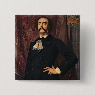 Chapa Cuadrada Retrato de Julio Barbey d'Aurevilly 1881