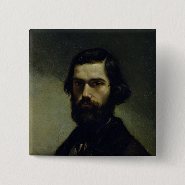 Chapa Cuadrada Retrato de Julio Valles c.1861 (Anverso)