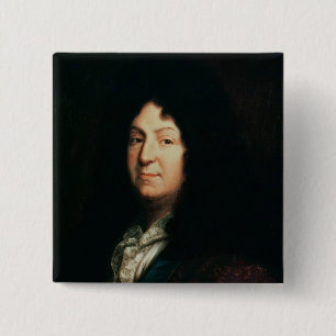 Chapa Cuadrada Retrato de la copia de Jean Racine de una original