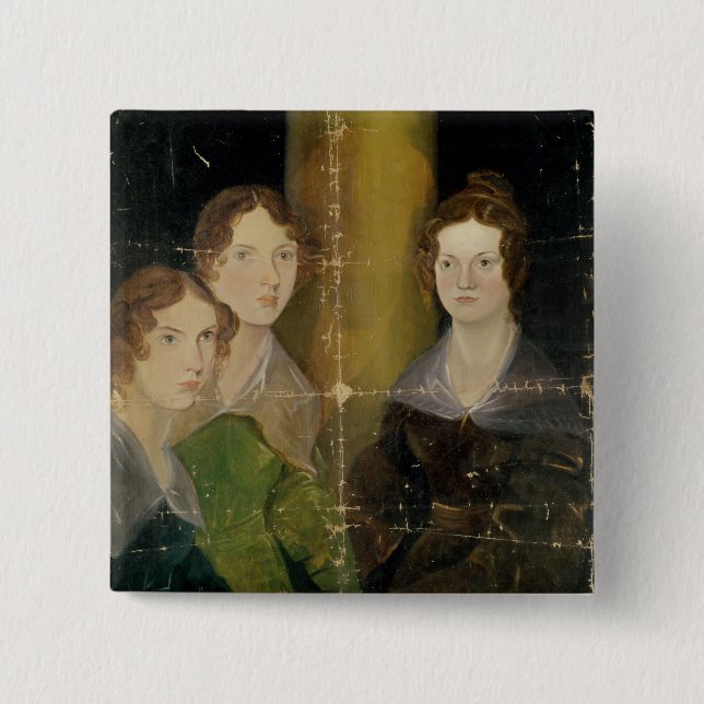 Chapa Cuadrada Retrato de las hermanas de Bronte, c.1834 (Anverso)