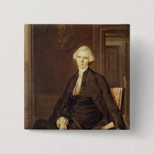 Chapa Cuadrada Retrato de Laurence Sterne