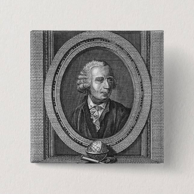 Chapa Cuadrada Retrato de Leonard Euler (Anverso)