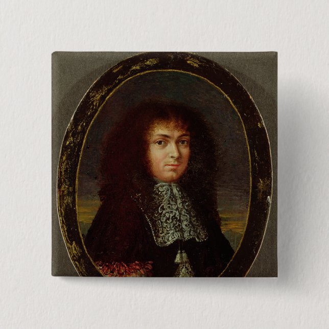 Chapa Cuadrada Retrato de Louis XIV (Anverso)