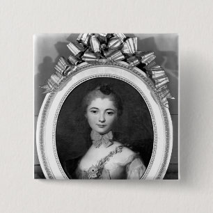 Chapa Cuadrada Retrato de Louise Honorine Crozat du Chatel