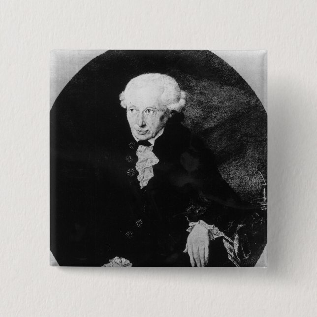 Chapa Cuadrada Retrato de Manuel Kant (Anverso)