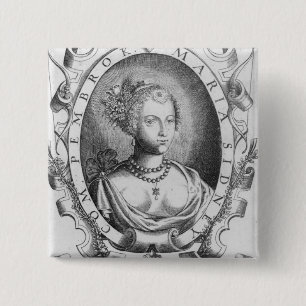 Chapa Cuadrada Retrato de Maria Sidney, condesa del Pembroke