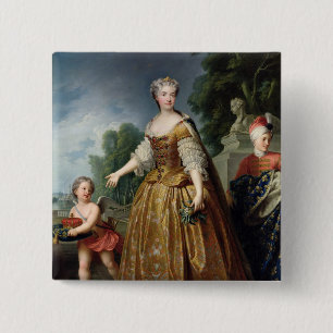 Chapa Cuadrada Retrato de Marie Leczinska después de 1725