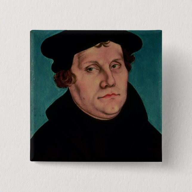 Chapa Cuadrada Retrato de Martin Luther, 1529 (Anverso)