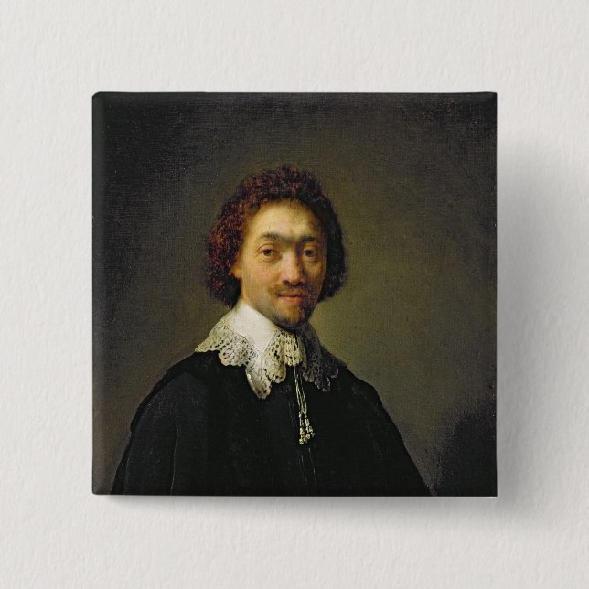 Chapa Cuadrada Retrato de Maurits Huygens, 1632 (Anverso)