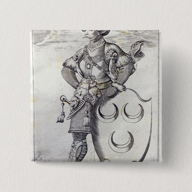 Chapa Cuadrada Retrato de Mehmed II (Anverso)