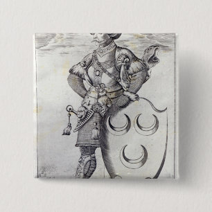 Chapa Cuadrada Retrato de Mehmed II