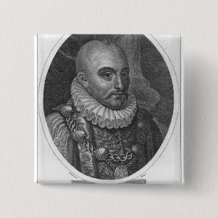 Chapa Cuadrada Retrato de Michel de Montaigne