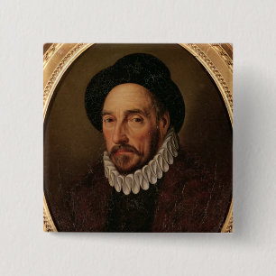 Chapa Cuadrada Retrato de Miguel Eyquem de Montaigne