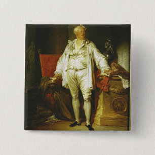 Chapa Cuadrada Retrato de Monsieur Bergeret de Grancourt (1715-8