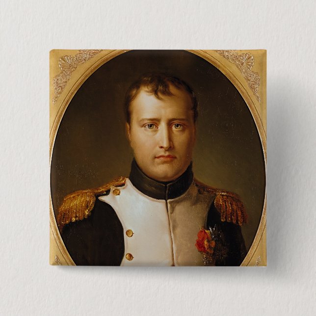 Chapa Cuadrada Retrato de Napoleon en uniforme (Anverso)