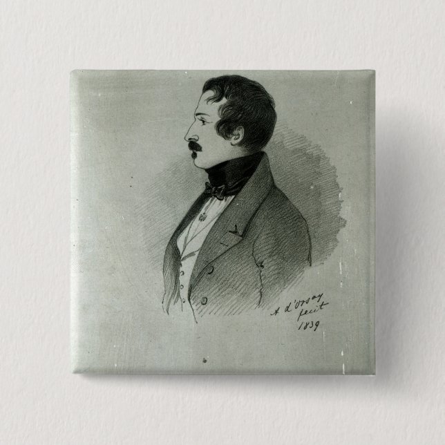 Chapa Cuadrada Retrato de Napoleon III como hombre joven, 1839 (Anverso)