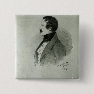 Chapa Cuadrada Retrato de Napoleon III como hombre joven, 1839