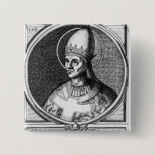 Chapa Cuadrada Retrato de papa Gregorio VII