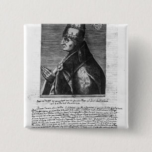 Chapa Cuadrada Retrato de papa Juan XXII