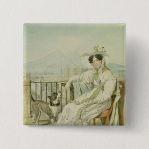 Chapa Cuadrada Retrato de princesa Natalia Golitsin, 1822-26