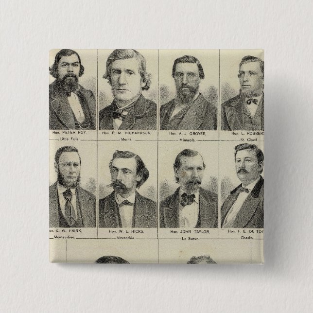 Chapa Cuadrada Retrato de representantes, Minnesota (Anverso)