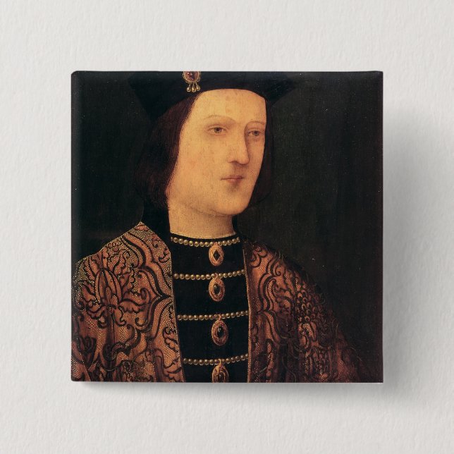 Chapa Cuadrada Retrato de rey Edward IV de Inglaterra (Anverso)