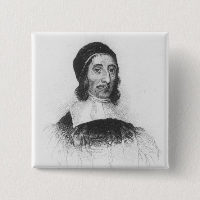 Chapa Cuadrada Retrato de Richard Baxter (Anverso)