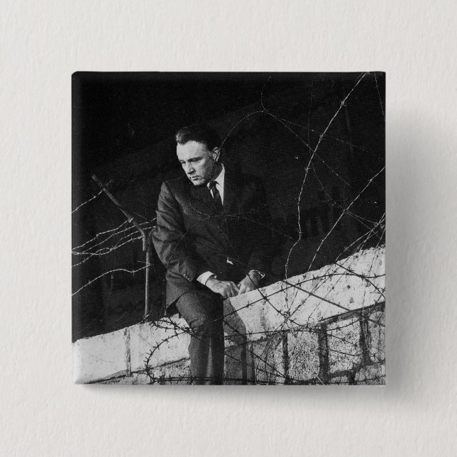 Chapa Cuadrada Retrato de Richard Burton (Anverso)