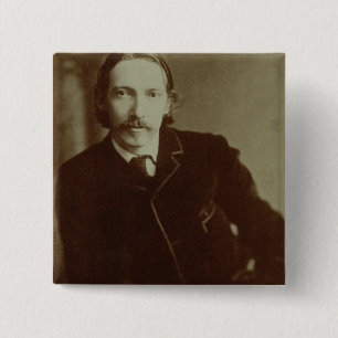 Chapa Cuadrada Retrato de Roberto Louis Balfour Stevenson (1850-9