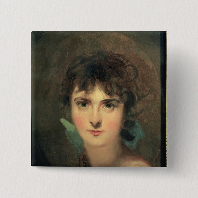 Chapa Cuadrada Retrato de Sally Siddons (Anverso)