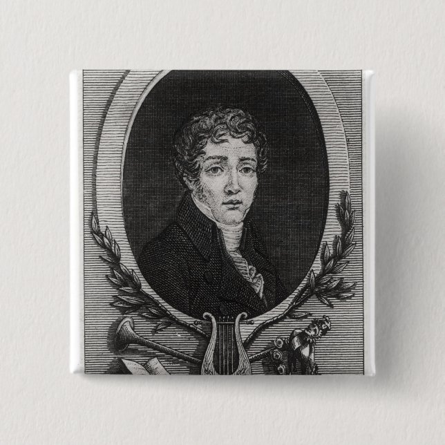 Chapa Cuadrada Retrato de Sebastian-Roch Nicolás (Anverso)