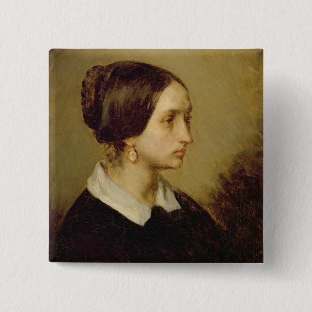 Chapa Cuadrada Retrato de señora Ono, 1844 (Anverso)