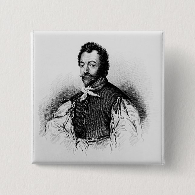 Chapa Cuadrada Retrato de sir Francis Drake (Anverso)