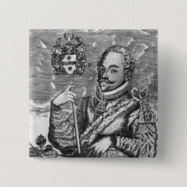 Chapa Cuadrada Retrato de sir Francis Drake (Anverso)