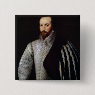 Chapa Cuadrada Retrato de sir Walter Raleigh 1588
