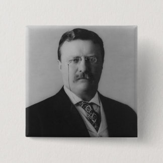 Chapa Cuadrada Retrato de Theodore Roosevelt