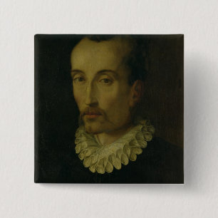 Chapa Cuadrada Retrato de Torquato Tasso, 1585-90 (aceite en el