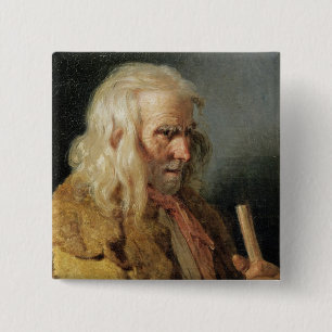 Chapa Cuadrada Retrato de un campesino bretón, 1834