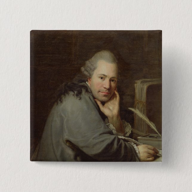 Chapa Cuadrada Retrato de un escritor, 1772 (Anverso)